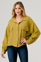 Load image into Gallery viewer, Cotton Double Gauze Relaxed Fit Cropped Jacket