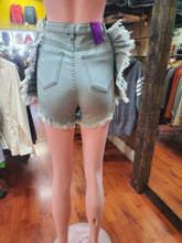 Load image into Gallery viewer, Acid Washed Butterfly Ruffle short pants