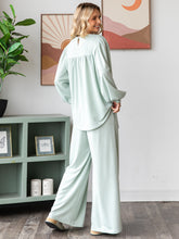 Load image into Gallery viewer, FRENCH TERRY Wide Leg Single Pleat Pants