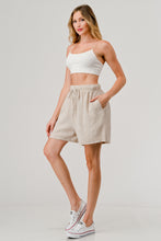 Load image into Gallery viewer, Cotton Double Gauze Elastic Waist Drawstring Shorts pants