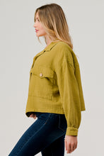 Load image into Gallery viewer, Cotton Double Gauze Relaxed Fit Cropped Jacket