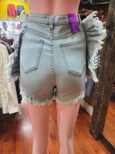 Load image into Gallery viewer, Acid Washed Butterfly Ruffle short pants