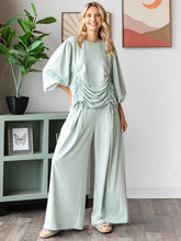 Load image into Gallery viewer, FRENCH TERRY Wide Leg Single Pleat Pants