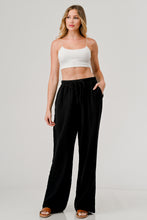 Load image into Gallery viewer, Cotton Double Gauze Relaxed Fit Elastic Waist Drawstring pants