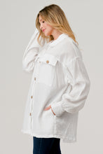 Load image into Gallery viewer, Cotton Double Gauze Full Placket Jacke