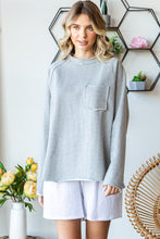 Load image into Gallery viewer, COTTON French Terry Raglan Oversize Top