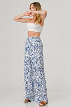 Load image into Gallery viewer, Toska Print Relaxed Fit Lined Elastic Waist Band Drawstring pants