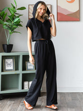 Load image into Gallery viewer, COTTON FRENCH TERRY Wide Fit Cuff Hem Pants