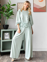 Load image into Gallery viewer, FRENCH TERRY Wide Leg Single Pleat Pants