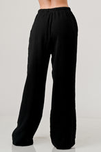 Load image into Gallery viewer, Cotton Double Gauze Relaxed Fit Elastic Waist Drawstring pants