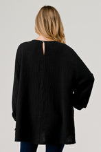 Load image into Gallery viewer, Cotton Double Gauze Relaxed Fit Long Sleeve Top