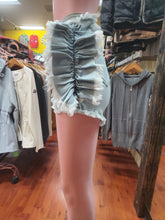 Load image into Gallery viewer, Acid Washed Butterfly Ruffle short pants