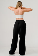 Load image into Gallery viewer, Cotton Double Gauze Relaxed Fit Elastic Waist Drawstring pants