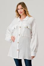 Load image into Gallery viewer, Cotton Double Gauze Full Placket Jacke