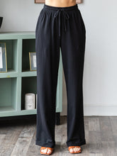 Load image into Gallery viewer, COTTON FRENCH TERRY Wide Fit Cuff Hem Pants