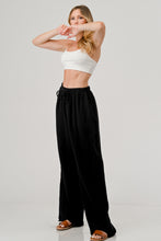 Load image into Gallery viewer, Cotton Double Gauze Relaxed Fit Elastic Waist Drawstring pants