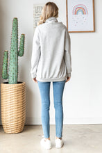 Load image into Gallery viewer, COTTON POLY Fleece Cowl Neck Top