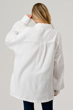 Load image into Gallery viewer, Cotton Double Gauze Full Placket Jacke