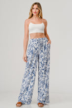 Load image into Gallery viewer, Toska Print Relaxed Fit Lined Elastic Waist Band Drawstring pants