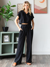 Load image into Gallery viewer, COTTON FRENCH TERRY Wide Fit Cuff Hem Pants