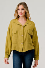 Load image into Gallery viewer, Cotton Double Gauze Relaxed Fit Cropped Jacket