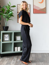 Load image into Gallery viewer, COTTON FRENCH TERRY Wide Fit Cuff Hem Pants