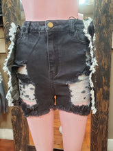 Load image into Gallery viewer, Acid Washed Butterfly Ruffle short pants