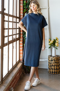 COTTON POLY Fleece Dress