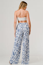 Load image into Gallery viewer, Toska Print Relaxed Fit Lined Elastic Waist Band Drawstring pants