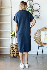 COTTON POLY Fleece Dress