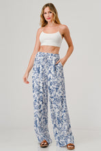 Load image into Gallery viewer, Toska Print Relaxed Fit Lined Elastic Waist Band Drawstring pants