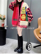 Load image into Gallery viewer, Women winter and spring casual sweater gardigans loose V neck korean style