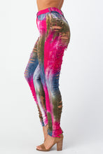 Load image into Gallery viewer, Tie Dye Destroyed Skinny Pants Small