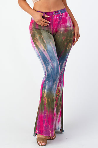 Tie Dye Flare Pants Small
