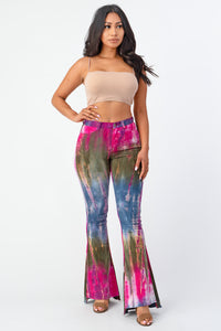 Tie Dye Flare Pants Medium