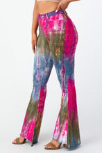 Load image into Gallery viewer, Tie Dye Flare Pants Small