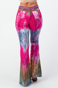 Tie Dye Flare Pants Medium