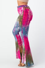 Load image into Gallery viewer, Tie Dye Flare Pants Small