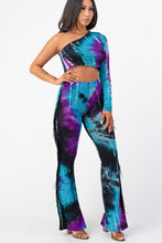 Load image into Gallery viewer, Tie Dye One Shoulder Long Sleeve Top Small