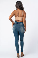 Load image into Gallery viewer, Destroyed Pants With Chain Front Md Denim Jeans Large Size.
