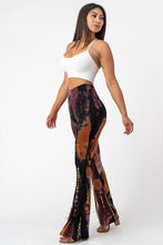 Load image into Gallery viewer, Flare Tie Dye Pants With Fringe Large
