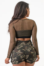 Load image into Gallery viewer, Sleeve Front Tie Camouflage Cargo Shorts X-Large Size .