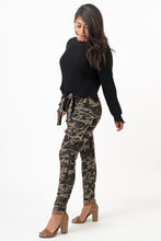 Load image into Gallery viewer, Sleeve Front Tie Camouflage Cargo Pants Medium Size .