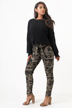 Load image into Gallery viewer, Sleeve Front Tie Camouflage Cargo Pants Small Size .