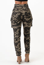 Load image into Gallery viewer, Sleeve Front Tie Camouflage Cargo Pants Medium Size .
