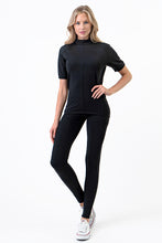 Load image into Gallery viewer, PK RIBBON Special Total Work out Yoga Clothing Set Sexy Black Color