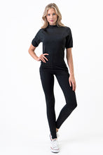 Load image into Gallery viewer, PK RIBBON Special Total Work out Yoga Clothing Set Sexy Black Color