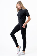 Load image into Gallery viewer, PK RIBBON Special Total Work out Yoga Clothing Set Sexy Black Color