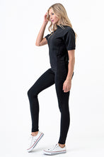 Load image into Gallery viewer, PK RIBBON Made In USA Total Work Out Yoga Clothing TOPS  Black Color S.M