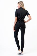 Load image into Gallery viewer, PK RIBBON Made In USA Total Work out Yoga Pants Black Color